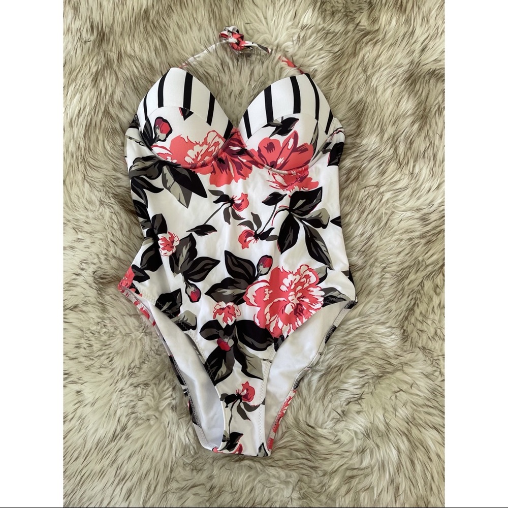 Floral One Piece Bathing Suit